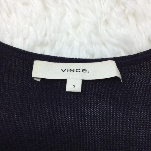 VINCE Asymmetrical Tiered Cotton Knit Sleeveless Midi Dress - Picture 5 of 6